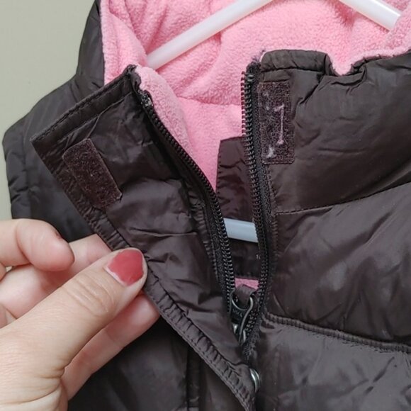 JOE Fresh kids brown pink autumn sleeveless vest XS 4-5 years - Picture 3 of 5